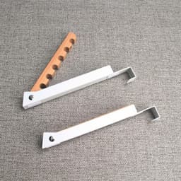 Opvouwbaar droogrek voor kleine ruimtes, 2 stuks hangend kapstok voor wasruimte, badkamer en slaapkamer, ideaal voor reisopslag en drogen (wit) — thumbnail 4