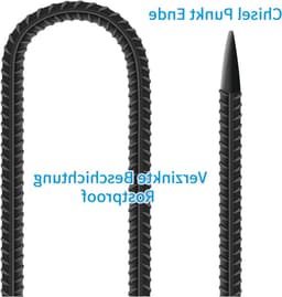 6 Stuks Grondankers 30 cm Lang, U-Haak Tent Pegs voor Beveiliging van Tent, Trampoline en Tuinpolen — thumbnail 3