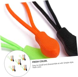 LALAFINA 15 Pieces Zipper Puller Black Green Pullers for Clothes Backpacks Travel Suitcases Easy To Install To Remove Accessories — thumbnail 3
