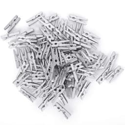 Houten Decoratieve Clips - Wasknijpers Decoratie - Foto's Ophangen - Glad Oppervlak - 300 Stuks - Natuurlijk Hout — thumbnail 1