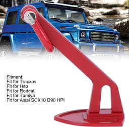 RC Crawler Lier - Grondanker Decoratie - Modelbouw Fixatie - Opvouwbaar Metaalontwerp - 8.99 x 5.99 x 3 cm - Rood — thumbnail 2
