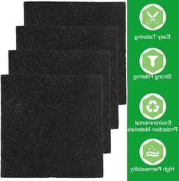 Compostfilters van Actieve Koolstof voor Keukenafval - 10 Stuks - Vierkant 14 cm - Geurfilter voor Organisch Afval en Composteerbak — thumbnail 2