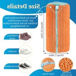 Waszak voor Schoenen, Geschikt voor de Wasmachine, Verkrijgbaar in Meerdere Kleuren, Ideaal voor Sportschoenen en Sneakers, Met Rits en Duurzaam Ontwerp — thumbnail 4
