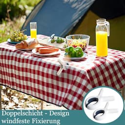 Grote Wasknijpers - Handdoekklemmen Strandklemmen - Kleding Droge Houden - Antislip Siliconen Pads - 8 stuks - Blauw — thumbnail 3