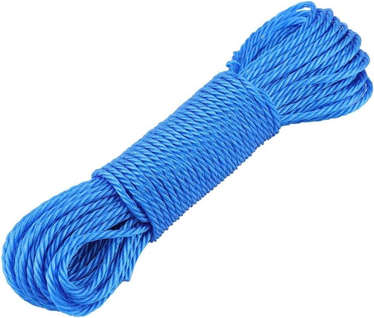 Waslijn Touw - Kledinglijn Koord - Kleding Drogen - Stevig Nylon Materiaal - 20 meter - Blauw — afbeelding 1