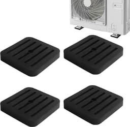 Trillingsisolator Rubber Matten - Schokabsorberende Pads - Apparaten Dempen - Eenvoudige Installatie - 4 stuks - Zwart — thumbnail 1