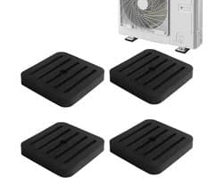 Trillingsisolator Rubber Matten - Schokabsorberende Pads - Apparaten Dempen - Eenvoudige Installatie - 4 stuks - Zwart — afbeelding 1