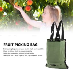 Fruitplukzak Oxford Doek - Oogst Schort Tuin - Fruit Plukken Groenten - Dubbele Gesp Verstelbaar — thumbnail 4