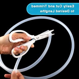 Flexibele Voedselveilige Siliconen Slang van 4m, 8mm ID x 10mm OD, Transparante Slang voor Water en Lucht, Ideaal voor Pompoenoverdracht en Tuinieren — thumbnail 4