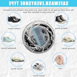 Waszakken voor schoenen en kleding, waterdichte microvezel, bescherming voor schoenen en delicate was, ideaal voor ondergoed en kleding — thumbnail 3