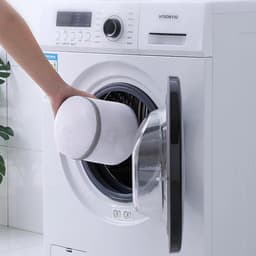 Herbruikbare waszak met trekkoord, anti-haar net voor de wasmachine, ideaal voor het verwijderen van dierenharen en delicate kledingstukken — thumbnail 4