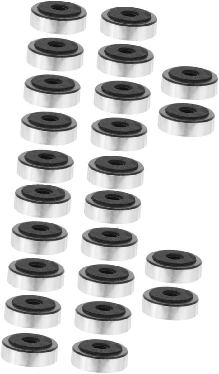 Luidspreker Voetjes - Apparaat Dempers - Geluid Verbeteren - Trillingsabsorberend - 24 Stuks - Zilver — afbeelding 1