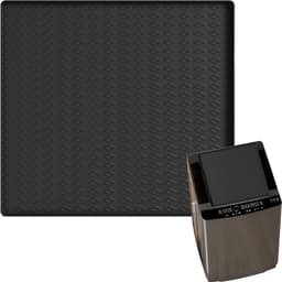Afdekking voor Wasmachine - Apparaatmat Beschermmat - Apparaten Beschermen - Hittebestendig en Antislip - 60 x 60 cm - Zwart — thumbnail 4