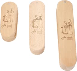Kleermakers Klepper Set - Naai Gereedschap Stof - Stoffen Strijken - Massief Hout - 3 maten - Natuurlijk Hout — thumbnail 5