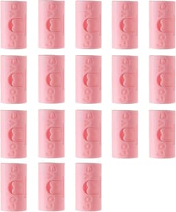 18 Stuks - Stevige Dekbedklemmen - Dekbedovertrekclips - Dekbedknijpers - Dekbed Clips - Kunststof - 1,7×1,7×3,5 cm - Voorkomt verschuiven dekbedovertrek - Roze — thumbnail 1