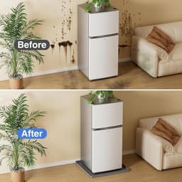 Wasmachine lekbak - Beschermmat apparaat - Voorkom waterschade - Antislip siliconen - 60 x 60 cm - Multicolor — thumbnail 2