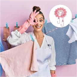 Waslijn met Clips - Drogere Lijn Uittrekbaar - Kleding Drogen Buiten - Weerbestendig Ontwerp - 18 meter - Blauw — thumbnail 2