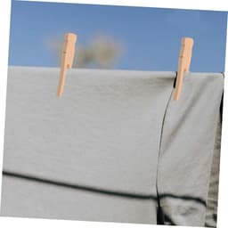 Houten Knijpers - Kledingclips Ambacht - Was Ophangen - Beschermend Rond Ontwerp - 50 Stuks - Lichtbruin — thumbnail 3