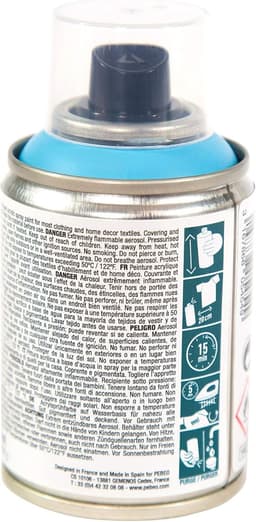 Textielverf Spray - Stofverf Spuitbus - Textiel Ontwerpen - Oplosmiddelvrij - 100 ml - Pastelblauw — thumbnail 4