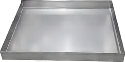 Airco Lekbak - Wateropvangbak Condensbak - Schade Voorkomen - Roestvrij Staal - 100x80x4 cm - Zilver — thumbnail 1