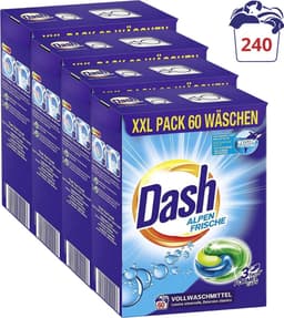 Dash 3in1 Pods - Alpenfris - Wasmiddelcapsules - XXL-Pack Witte Was 4x60 (240) Wasbeurten — thumbnail 2