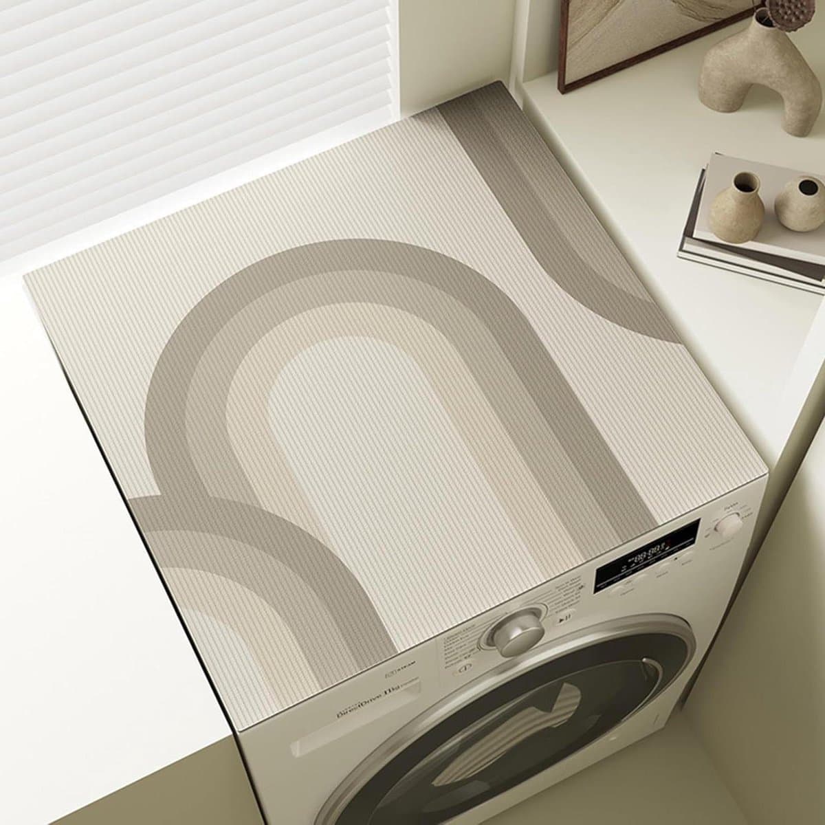 Wasmachine Beschermmat - Droger Mat Antislip - Apparaten Beschermen - Waterdicht Hittebestendig - 60 x 60 cm - Grijs — afbeelding 1