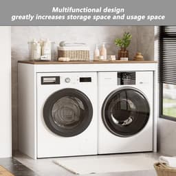 Wasmachine Ombouw - Opbouwmeubel - Kast Wasdroger - Meubel - huishoudelijk — thumbnail 4