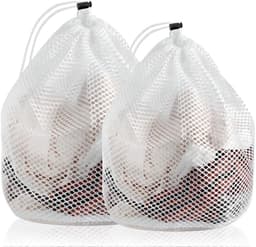 Dailygoods- Waszak - 2 Stuks - Duurzaam Polyester - Mesh Waszakken - Voor Kleding/Bra/Sokken - Beschermt Delicate Kleding - Ideaal voor Grote Ladingen - Wasmand — thumbnail 1