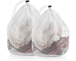 Dailygoods- Waszak - 2 Stuks - Duurzaam Polyester - Mesh Waszakken - Voor Kleding/Bra/Sokken - Beschermt Delicate Kleding - Ideaal voor Grote Ladingen - Wasmand
