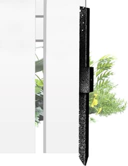 Grondankers Hekpalen - Versterkingspalen Omheining - Hekken Repareren - Verdikte Barrière Ondersteuning - 71.5 cm - Zilverkleurig — thumbnail 1