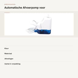 Dailygoods- Afvoerpomp Automatisch - Stille Werking - Lichtgewicht - Voor Wandgemonteerde Units - 0,07 Liter Watertank - Schokabsorberend - Condenspomp — thumbnail 3
