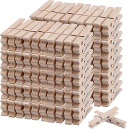 Set van 300 Houten Wasknijpers van 7 cm voor Creatieve Projecten, Wasgoed en Adventskalenders — thumbnail 1