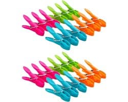 Wasknijpers Plastic - Kleding Klemmen - Kleding Ophangen - Lichtgewicht Ontwerp - 120 Stuks - Gemengde Kleuren