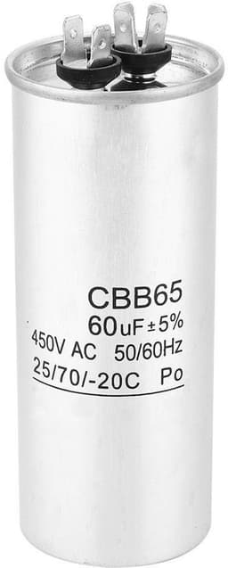 Dailygoods- Airconditioningcondensator 60UF 450V - Startende Condensormotor - Aluminiumfolie - Geschikt voor Compressoren - Hoogwaardige Prestaties - Condensator — thumbnail 4