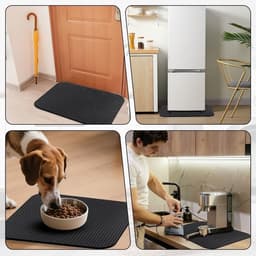 Dubbelzijdige antislip anti-vibratie mat voor wasmachine 60 x 60 cm - waterdichte vloerbescherming, onderlegger voor droger en koelkast, trillingsdemping en vloerbescherming — thumbnail 4