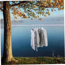 Verstelbare Waslijn - Draagbare Kledinglijn - Buiten Droge Kleding - Antislip Ontwerp - 3 Stuks - Gemengde Kleur — thumbnail 2
