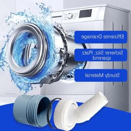 Wasmachine Afvoer Adapter - Vaatwasser Slang Koppeling - Apparaat Aansluiten - Universele Pasvorm - Ø 18-24mm naar 40mm - Grijs — thumbnail 3