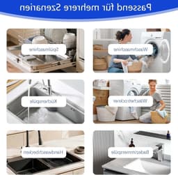 Wasmachine Afvoer Adapter - Vaatwasser Slang Koppeling - Apparaat Aansluiten - Universele Pasvorm - Ø 18-24mm naar 40mm - Grijs — thumbnail 4