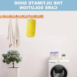 Herbruikbare Waszak voor Sneakers en Schoenen, 2 Delen met Rits, Ideaal voor Wassen in de Wasmachine, Mesh Ontwerp — thumbnail 2
