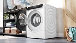 Bosch Serie 8 WNC254A40, Voorlader, Vrijstaand, Wit, Links, Zwart, Touch — thumbnail 5