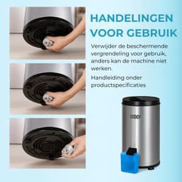 Lodgy® - Centrifuge - Droogzwierder - Centrifuge voor Wasgoed - Mini Wasdroger - RVS — thumbnail 5