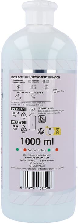 B&B Italiaanse Wasparfum Wasmiddel Witte Musk - 1000 ml — thumbnail 3