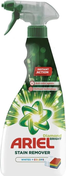 8-pack Ariel Ariel vlekverwijderaar - Diamond Bright - Spray - Witte Was - Gekleurde Was - 750 ml — thumbnail 4