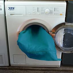 Waszakken voor huisdieren - Waszakken van twill polyester - Grote waszakken met rits - Voorkomt dat waszakken verstopt raken door dierenhaar - Waszakken voor huisdierendekens - Geweldig voor honden en katten (70x80cm) - meer blauw-L — thumbnail 2