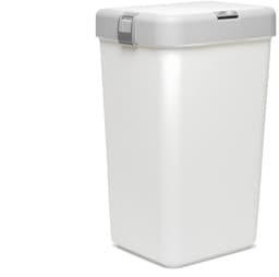 Motek® - Wasmand -Mono Vak met Touch Deksel - 40 L - wasmand met deksel - Wassorteerder - Grijs - Wit — thumbnail 2