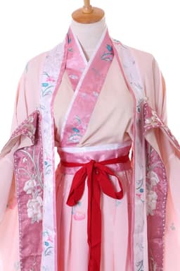 Han-022 Hanfu-jurk, rood, traditioneel, 4-delig, Chinese kleding, cosplay-kostuum, geborduurd — thumbnail 3