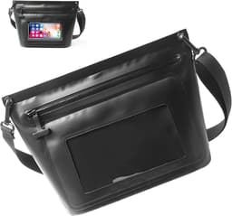 Tas voor zwemmen, 6 liter, waterdichte heuptas voor surfen, rivierzoeken, raften, klimmen, wandelen, verkennen, zwart, 26*11*22 CM, mode — thumbnail 1