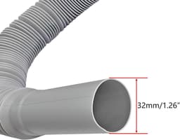 Flexibele afvoerslang voor wastafel met 45mm vrouwelijke schroefdraad, uitrekbaar van 370mm tot 700mm, sanitair onderdelen, afvoeroplossing, waterafvoeraccessoires — thumbnail 4