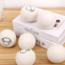 Wool Dryer Balls, vilten ballen voor droger, drogerballen van natuurlijke wol, 6 stuks drogerballen voor wasdroger - ShopVlot — thumbnail 5