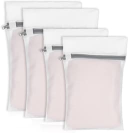 Wasmachine Wasnetten Set van 4 Stuks, 2 Maten, Witte Polyester Zak voor Kleding, Ondergoed en Sokken (30 x 40 cm, 20 x 30 cm) — thumbnail 1